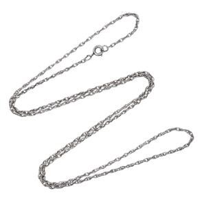 Estate Sterling Silver 925 1.9mm Rope Chain Necklace 25"